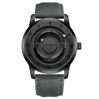 LIGE Unique Black Concept Watch Men's Multi-Function Water Resistant Metal Band.