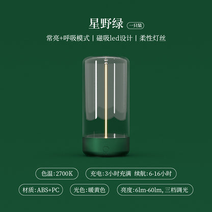 Portable LED Camping Lamp with Type-C Charging / Anti-Blue Light Night Light / Durable Creative Ambient Light