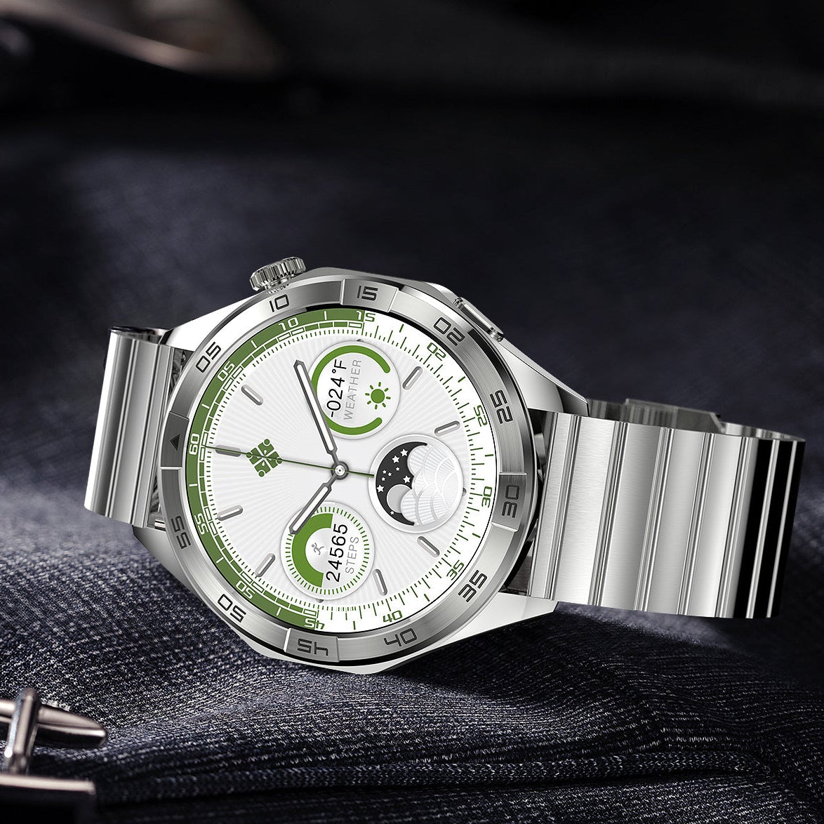 Luxury Business Smart Watch with Bluetooth Calling - Round Screen Health Monitoring Watch
