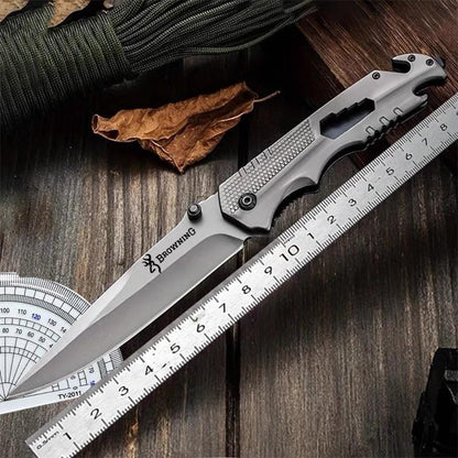 Premium Browning Tactical Folding Knife - Sharp Outdoor Survival Pocket Knife