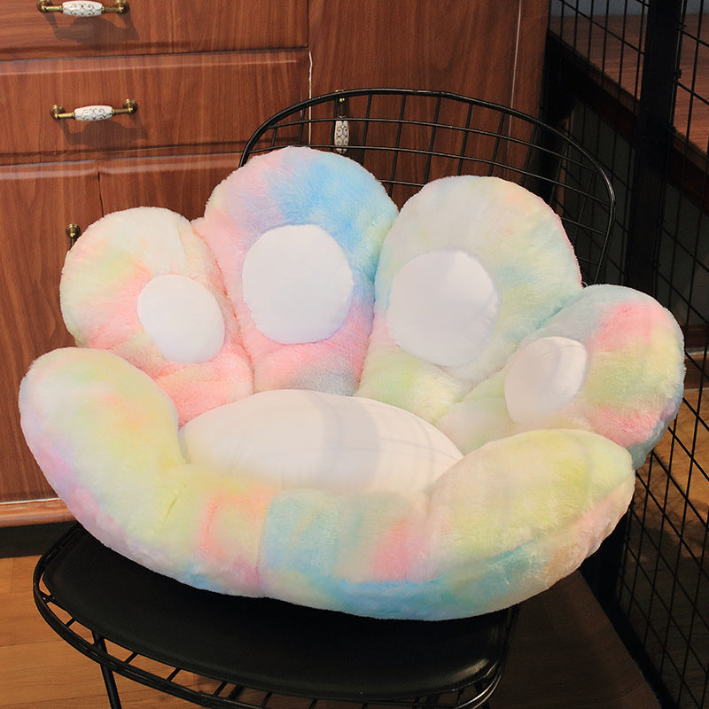 Cute Bear Paw Seat Cushion - Half-Enclosed Lazy Sofa Chair Pad