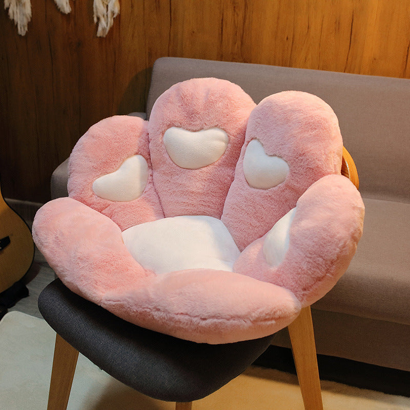Cute Bear Paw Seat Cushion - Half-Enclosed Lazy Sofa Chair Pad
