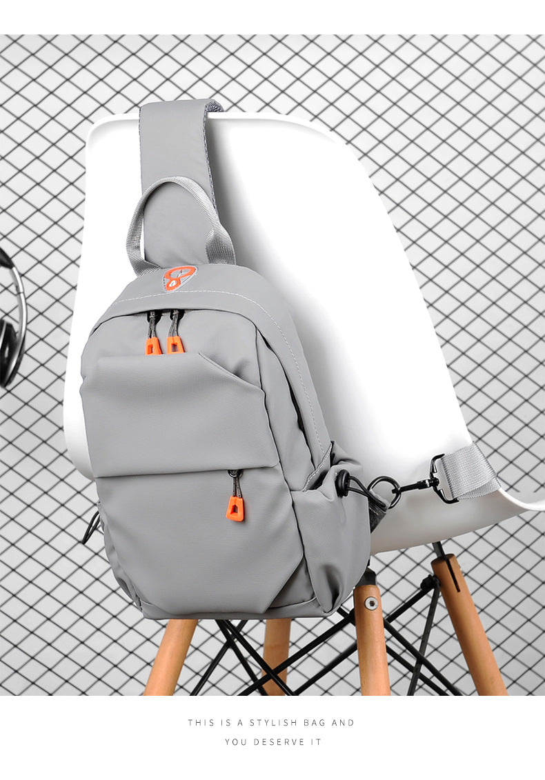 Fashionable Multi-functional Crossbody Shoulder Sling Bag - Gray