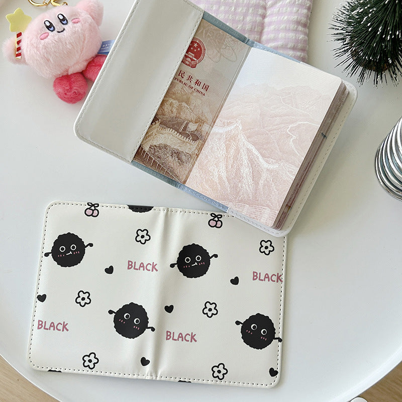 Cute Bear Series Passport Holder - Portable Multi-Functional Travel Document Case & Card Organizer