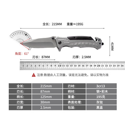 High-Hardness Tactical Folding Knife - Outdoor Survival Pocket Knife