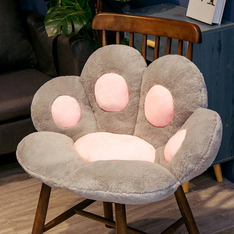 Cute Bear Paw Seat Cushion - Half-Enclosed Lazy Sofa Chair Pad