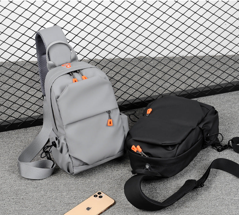 Fashionable Multi-functional Crossbody Shoulder Sling Bag - Gray