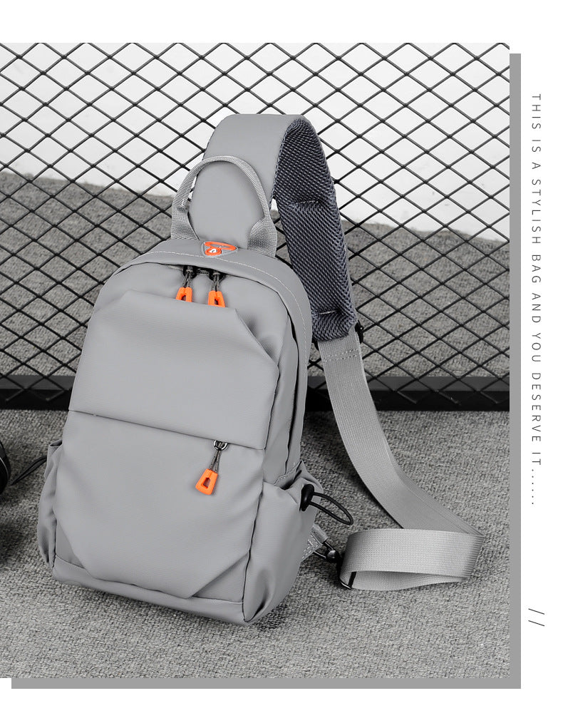 Fashionable Multi-functional Crossbody Shoulder Sling Bag - Gray