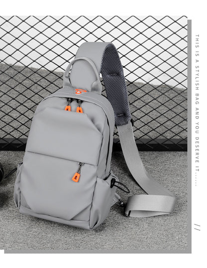 Fashionable Multi-functional Crossbody Shoulder Sling Bag - Gray