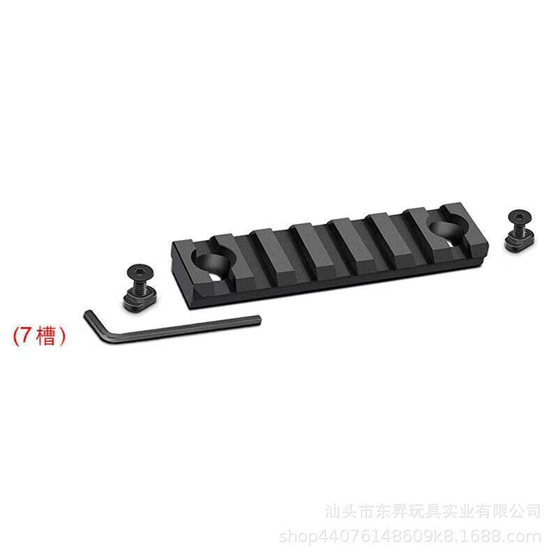 CNC Aluminum M-LOK Metal Rail Section - 20mm Tactical Picatinny Rail