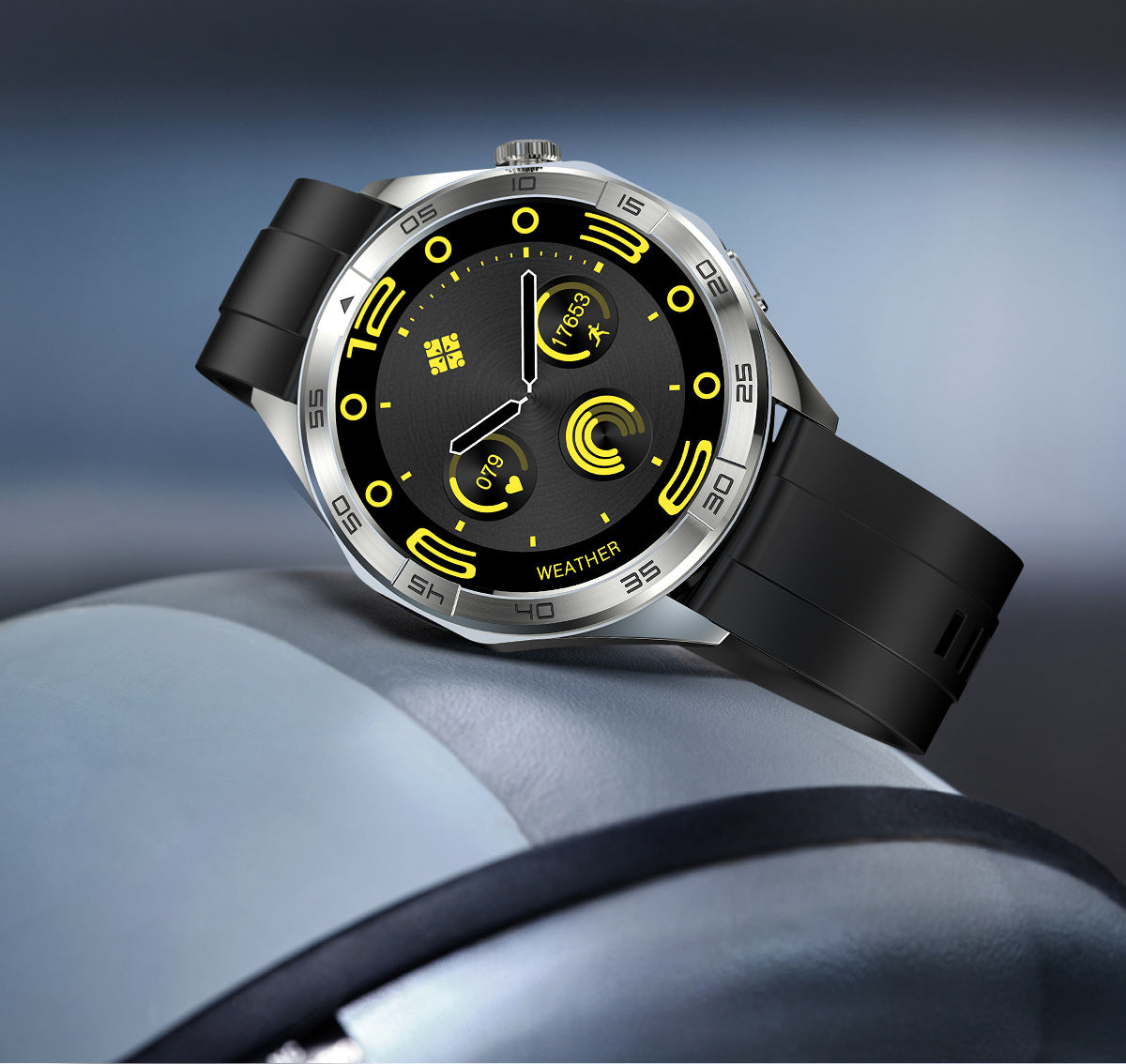 Luxury Business Smart Watch with Bluetooth Calling - Round Screen Health Monitoring Watch